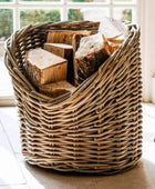 Natural Rattan Log Basket - The Farthing