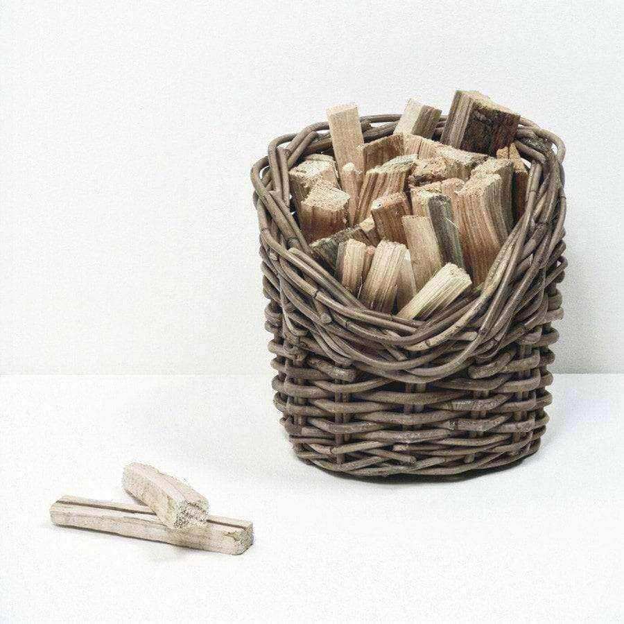 Natural Wicker Kindling Basket - 24cm - The Farthing