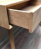 Oak Console Table with Chevron Front - The Farthing