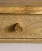 Oak Nordic Single Wide Drawer Dressing Table - The Farthing