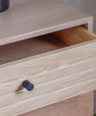 Oak Slatted Groove 2 Drawer 2 Door Sideboard - The Farthing