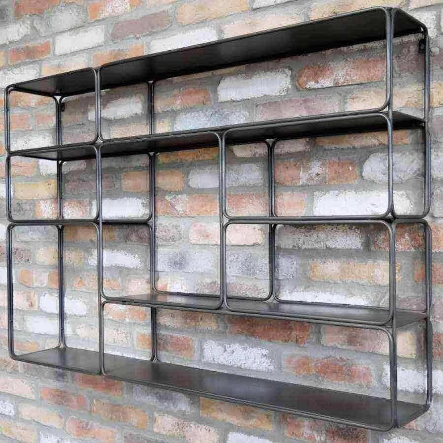 Open Industrial Inspired Dudley Wall Shelf - The Farthing