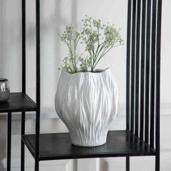 Organic Shape White Flora Vase - The Farthing