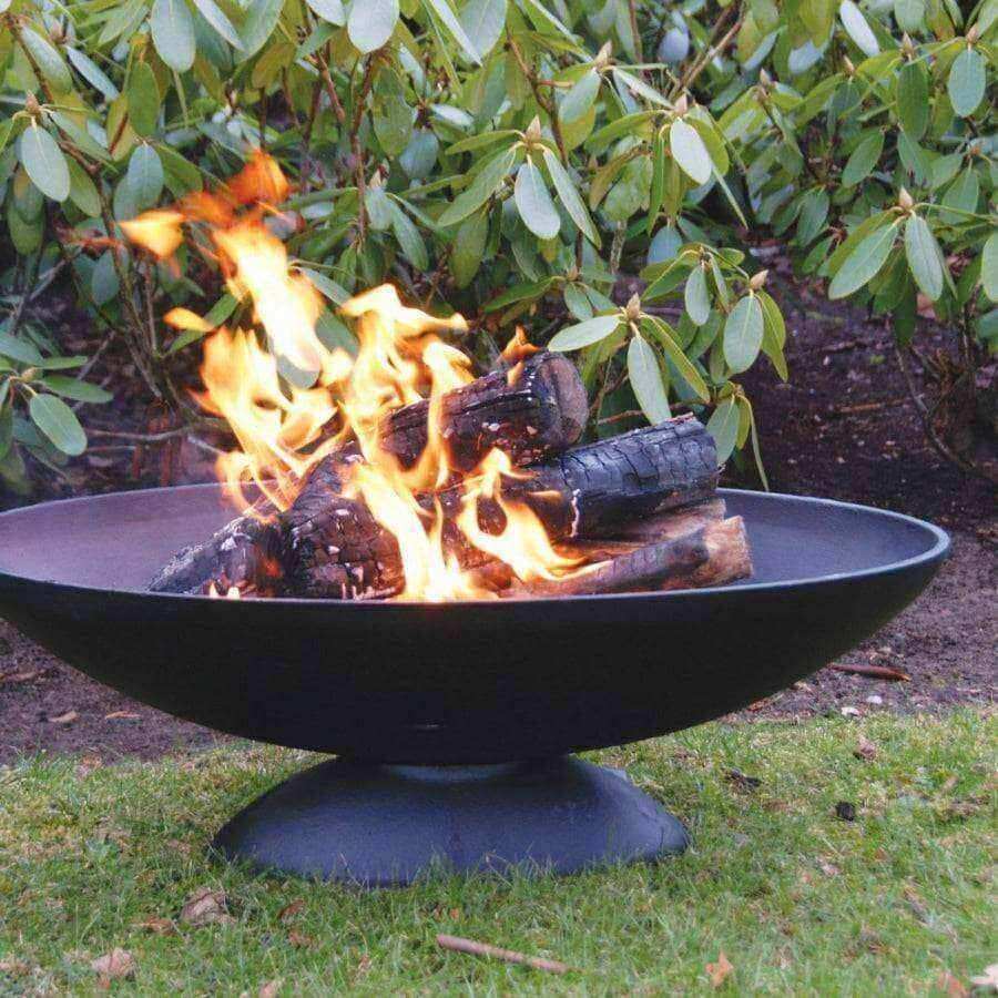 Oval Cast Iron Wood Fire Pit Brazier - Large - The Farthing