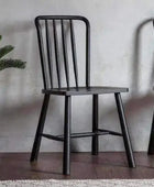Pair of Black Wood Nordic Style Dining Chairs (2pk) - The Farthing