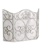 Parisian Distressed Metal Fire Screen - The Farthing