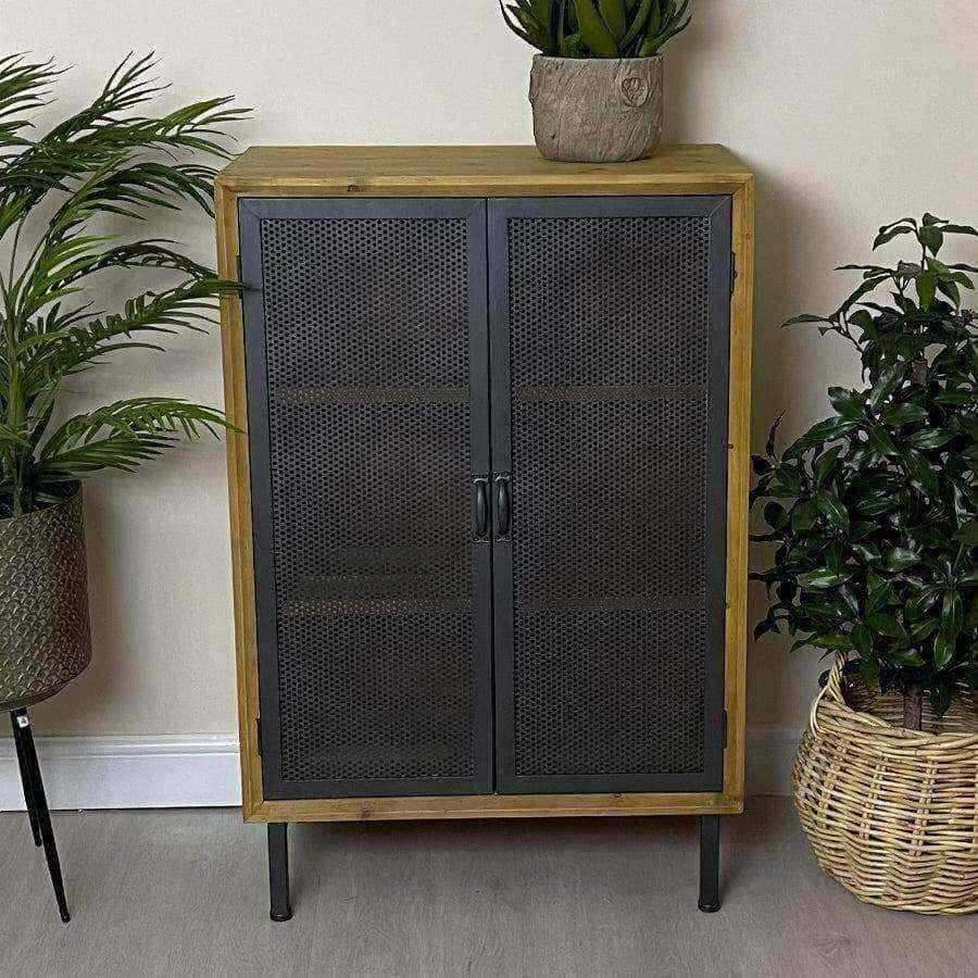 Perforated Metal Door and Wood Cabinet - The Farthing
