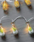 Pine Trees in 10 Jars LED Light Garland - The Farthing