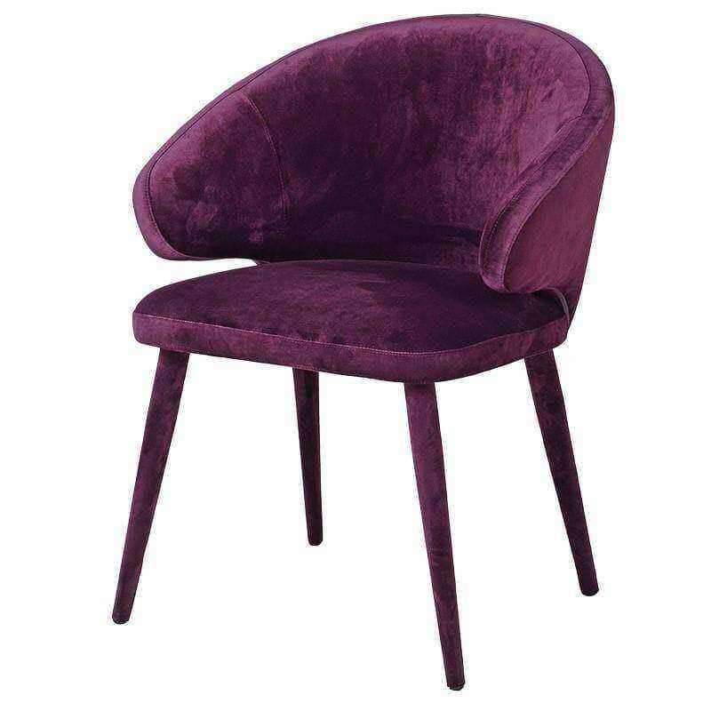 Purple Annabel Velvet Chair - The Farthing