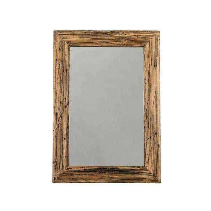 Rectangular Rustic Wood Portrait Mirror - The Farthing