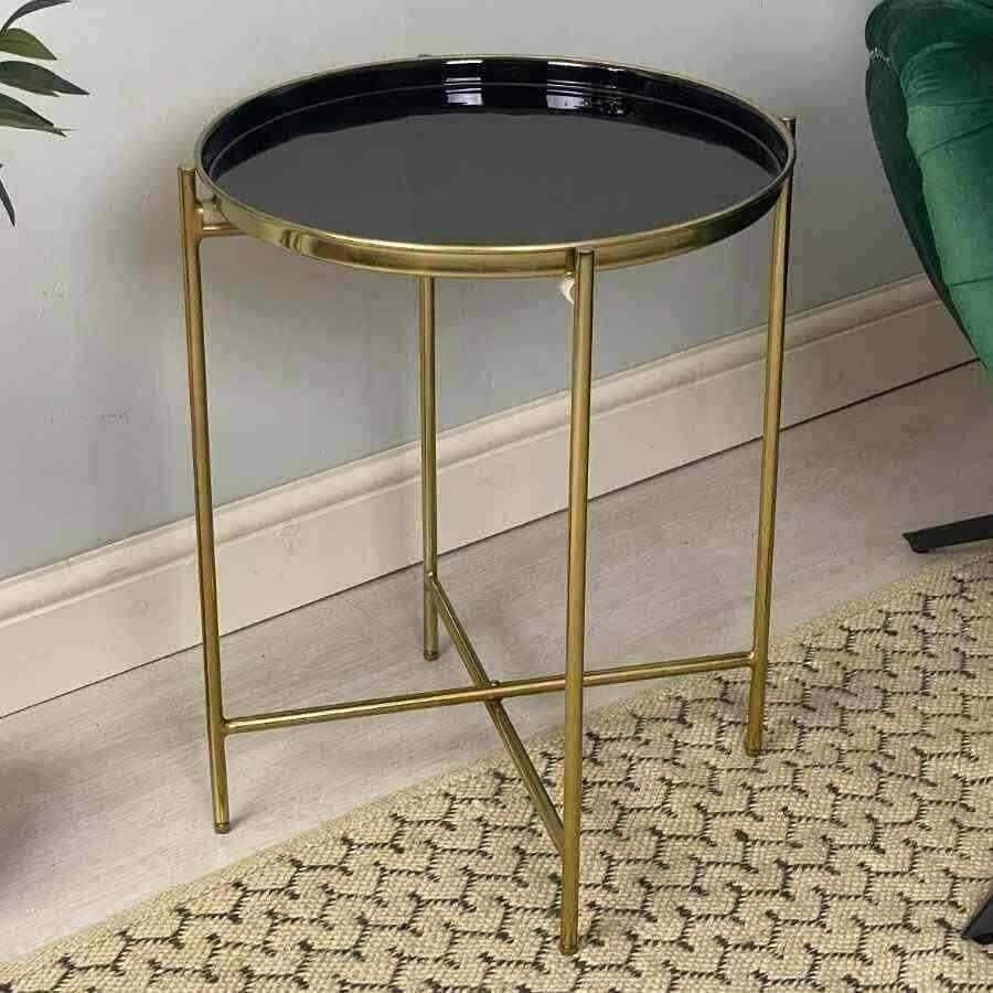 Enamel deals side table