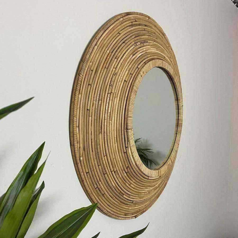 Round Handmade Rattan - The Farthing