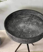 Round Metal Tripod Stand Side Table 3