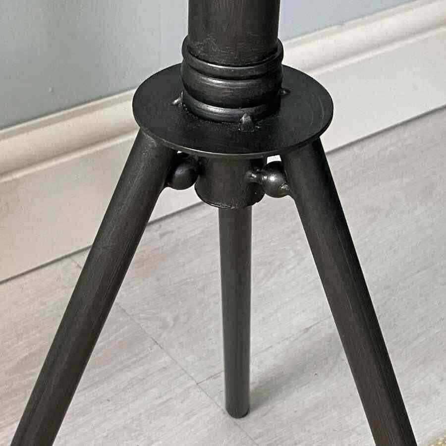 Round Metal Tripod Stand Side Table - The Farthing