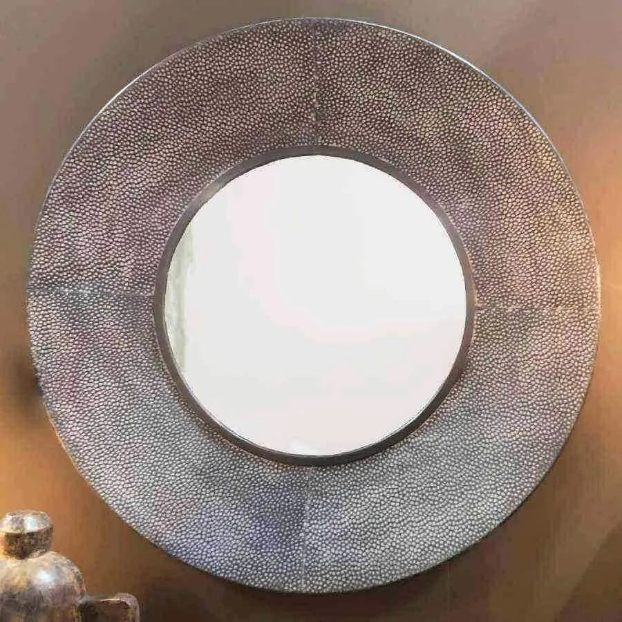 Round Textured Metal Wall - The Farthing