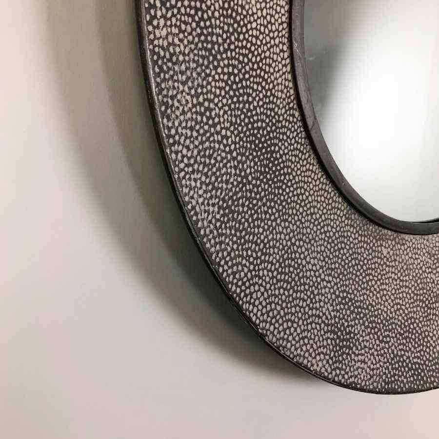 Round Textured Metal Wall - The Farthing