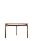 Round Walnut Stained Oak and Coffee Table - The Farthing