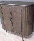 Rounded Edge Metal Storage Cabinet - The Farthing