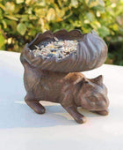 Rustic Cast Iron Squirrel / Bird Feeder - The Farthing