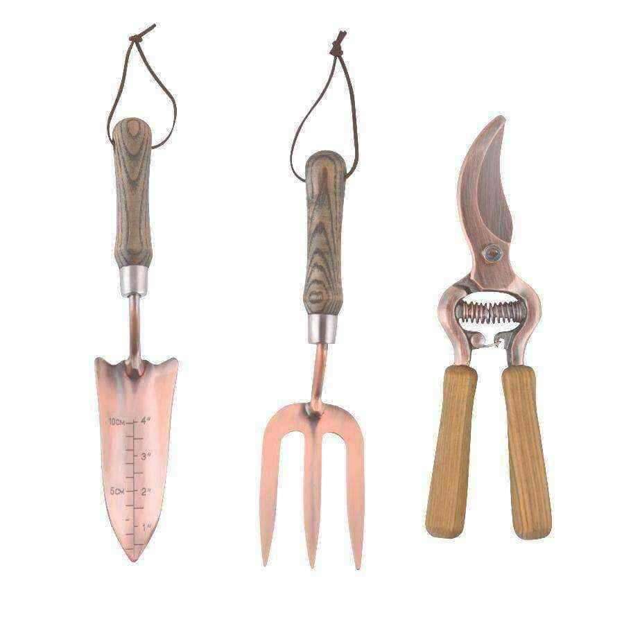 Rustic Copper Plated Garden Tools - The Farthing