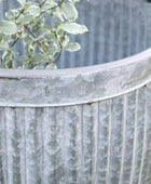 Rustic Distressed Fluted Planter Trough Set - 3 - The Farthing