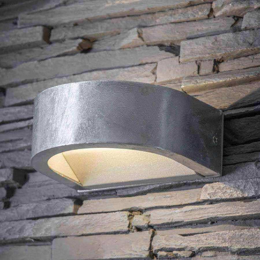 Rustic Galvanised Up and Down Loop Light - The Farthing