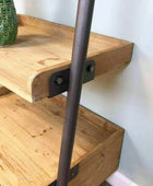 Rustic Ladder Shelf Ladder with Drawer - The Farthing