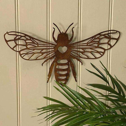 Rustic Metal Bee Wall Art - The Farthing