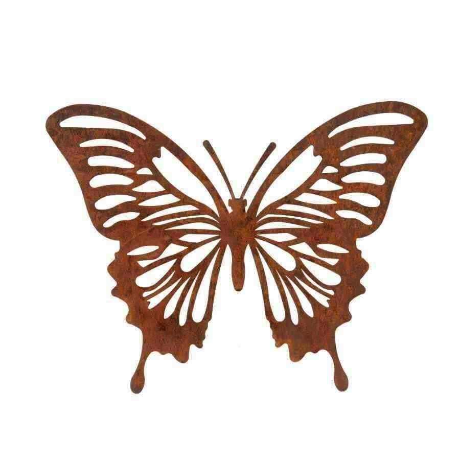 Rustic Metal Butterfly Wall Art - The Farthing