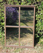 Rustic Metal Garden Window Mirror - The Farthing