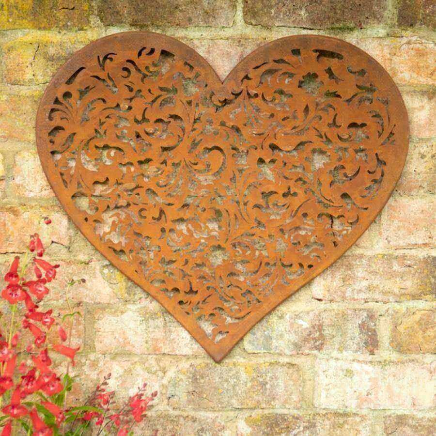 Rustic Metal Heart Wall Art - The Farthing