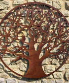 Rustic Metal Tree Wall Art - medium - The Farthing