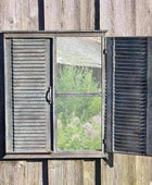Rustic Outdoor Garden Shutter Mirror - The Farthing