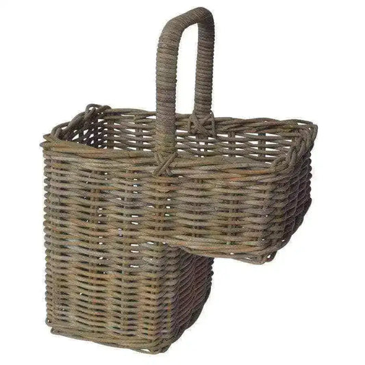 Rustic Rattan Stair Basket - The Farthing