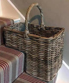 Rustic Rattan Stair Basket - The Farthing