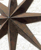 Rustic Round Metal Compass Garden Wall Art - The Farthing