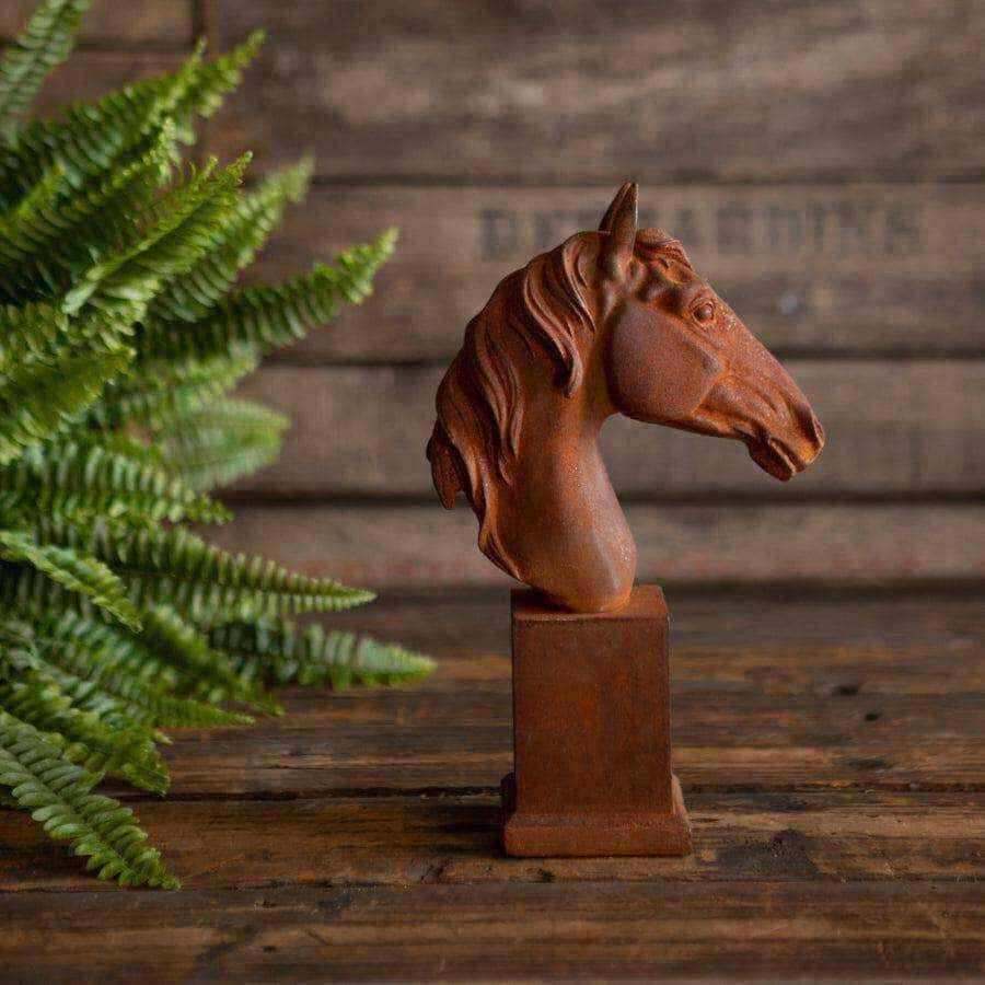 Rustic Rusty Horse Head Ornament - The Farthing