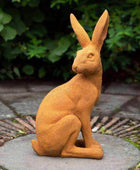 Rustic Rusty Sitting Hare - The Farthing