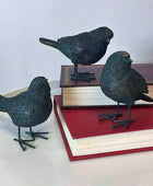 Rustic Verdigris Birds - Set of Three - The Farthing