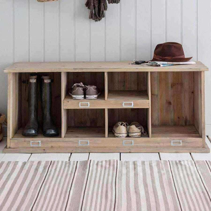 Rustic Welly & Shoe Box Unit - The Farthing