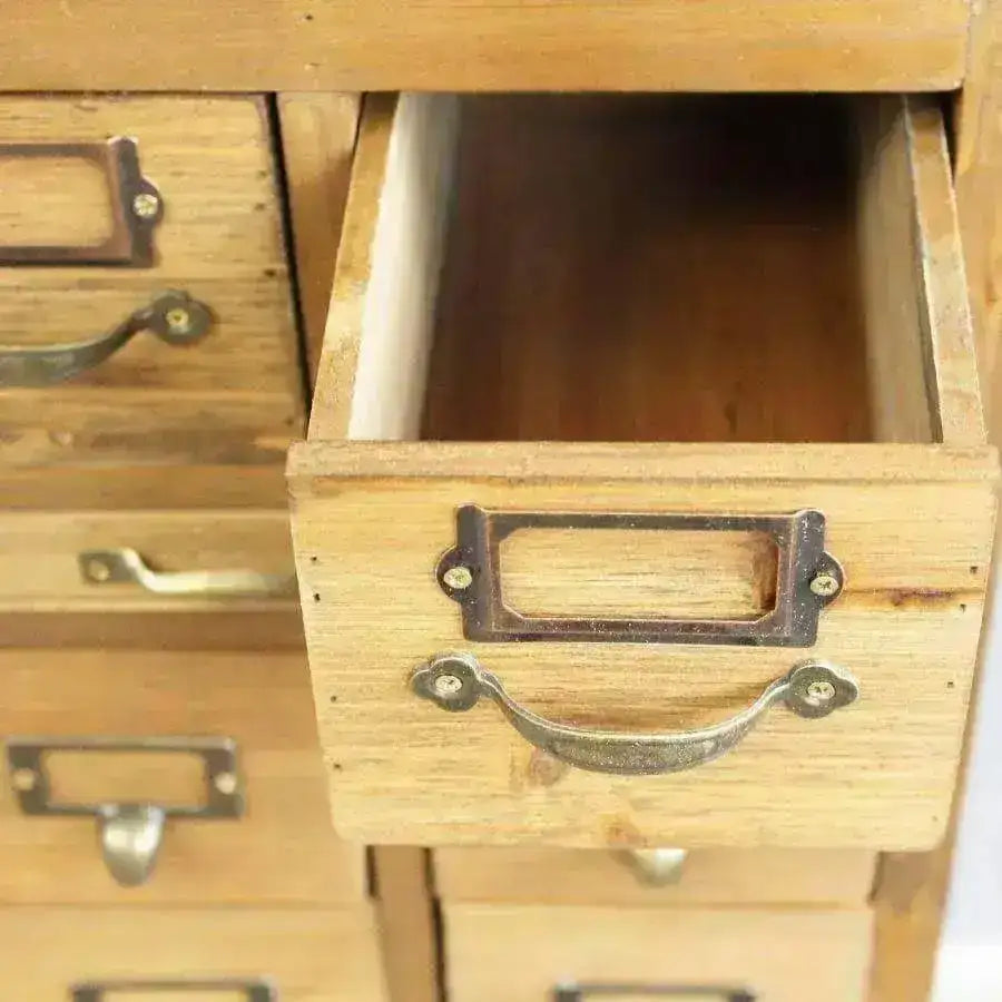 Rustic Wooden Apothecary Cabinet - The Farthing