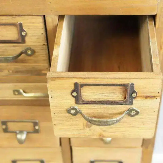 Rustic Wooden Apothecary Cabinet - The Farthing