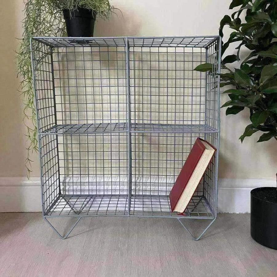 SALE | Grey Wire 4 Hole Shelf Unit - The Farthing
