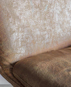 Set of Two Vintage Brown Faux Leather Bar Stools - The Farthing