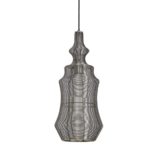 Shaped Moorish Inspired Wire Pendant Light - The Farthing