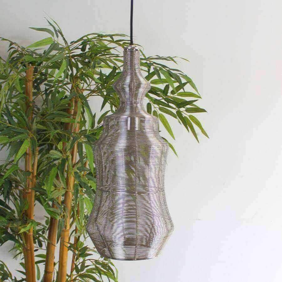 Shaped Moorish Inspired Wire Pendant Light - The Farthing