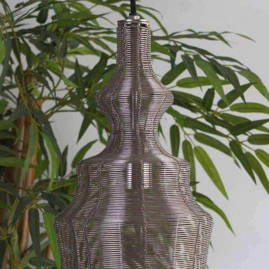 Shaped Moorish Inspired Wire Pendant Light - The Farthing