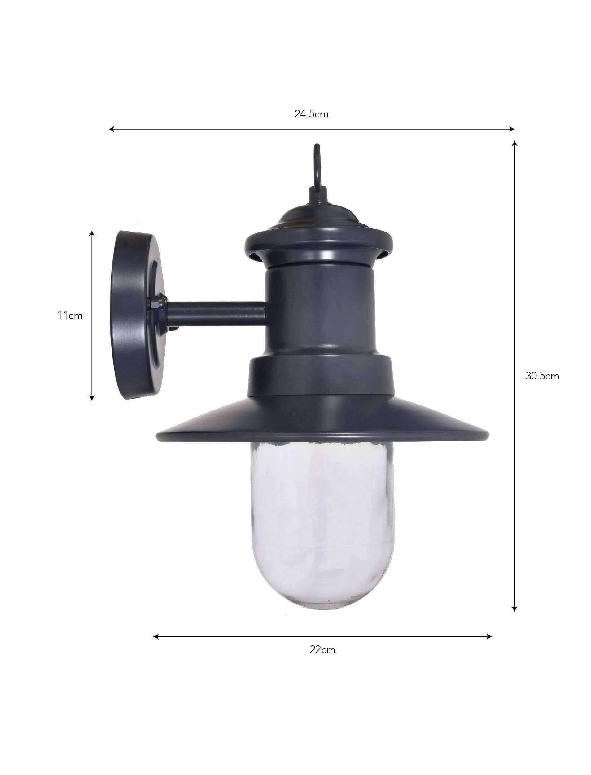 Ships Wall Light - Dark Carbon - The Farthing