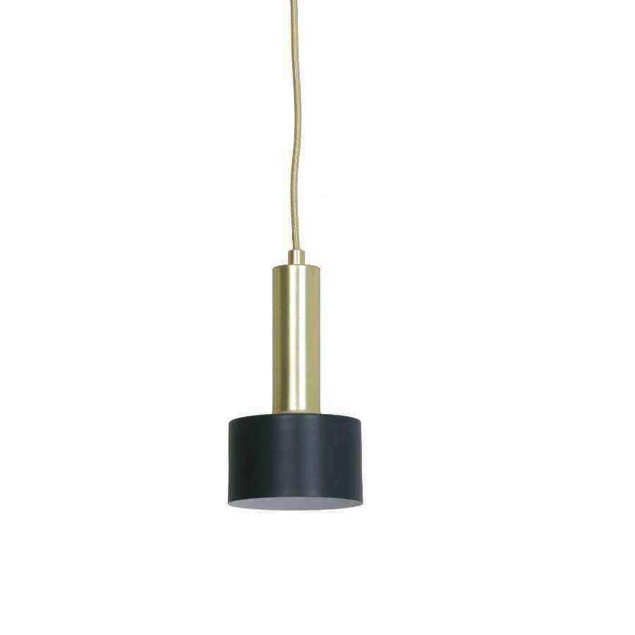 Small Green and Gold Pendant Light - The Farthing