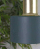 Small Green and Gold Pendant Light - The Farthing